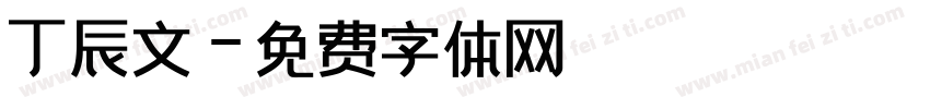 丁辰文字体转换