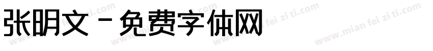 张明文字体转换