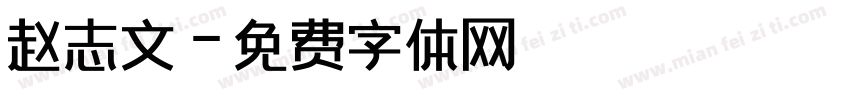 赵志文字体转换