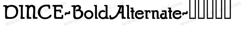 DINCE-BoldAlternate字体转换