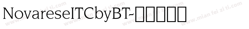 NovareseITCbyBT字体转换