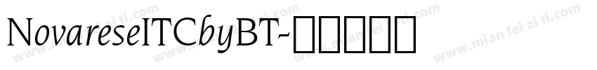 NovareseITCbyBT字体转换
