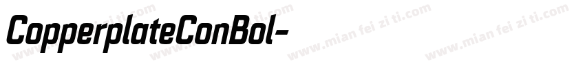 CopperplateConBol字体转换