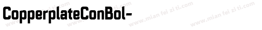 CopperplateConBol字体转换
