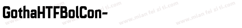 GothaHTFBolCon字体转换