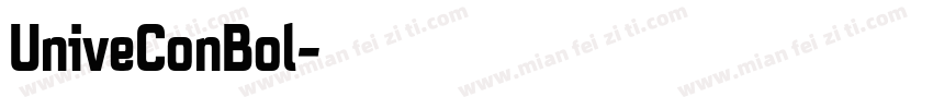 UniveConBol字体转换