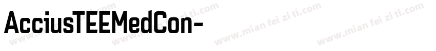 AcciusTEEMedCon字体转换