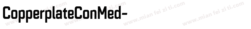 CopperplateConMed字体转换