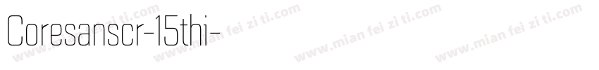 Coresanscr-15thi字体转换