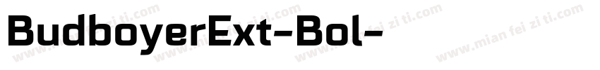 BudboyerExt-Bol字体转换