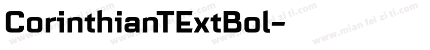 CorinthianTExtBol字体转换