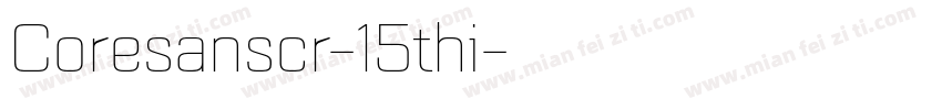 Coresanscr-15thi字体转换