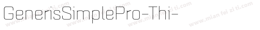 GenerisSimplePro-Thi字体转换