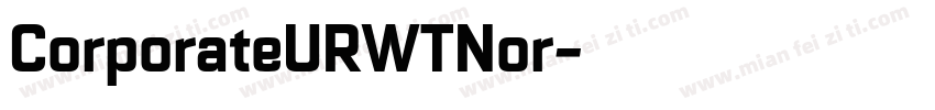 CorporateURWTNor字体转换