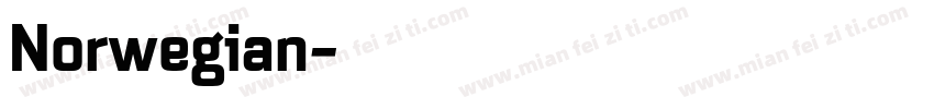 Norwegian字体转换