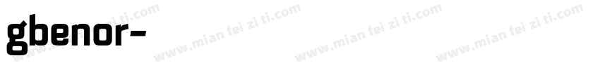 gbenor字体转换
