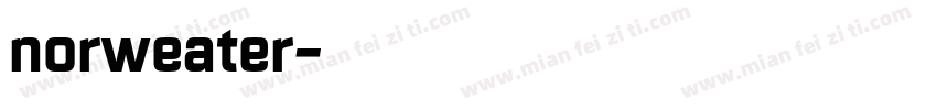 norweater字体转换