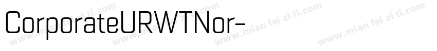 CorporateURWTNor字体转换