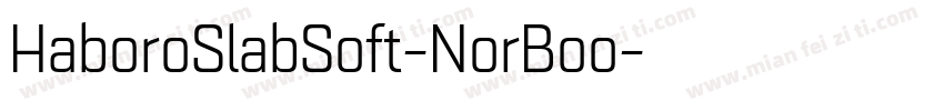 HaboroSlabSoft-NorBoo字体转换