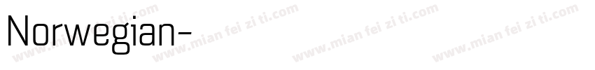 Norwegian字体转换
