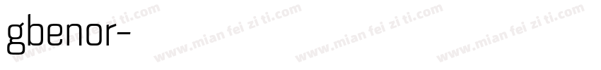 gbenor字体转换