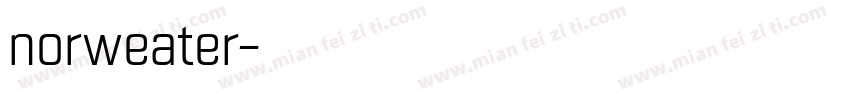 norweater字体转换