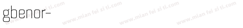 gbenor字体转换