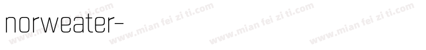 norweater字体转换
