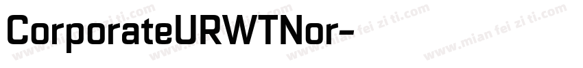 CorporateURWTNor字体转换