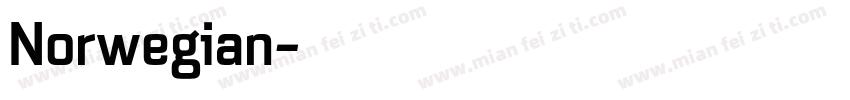 Norwegian字体转换