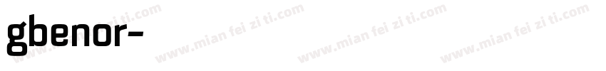 gbenor字体转换