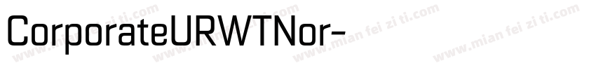 CorporateURWTNor字体转换