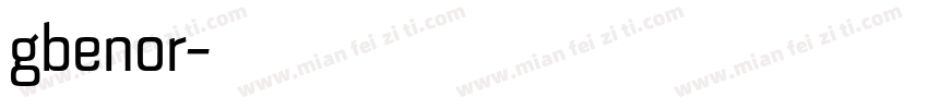 gbenor字体转换