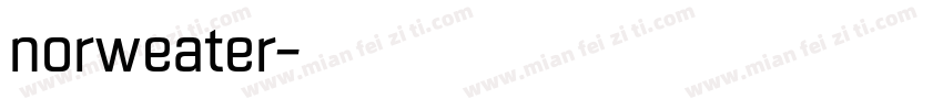 norweater字体转换