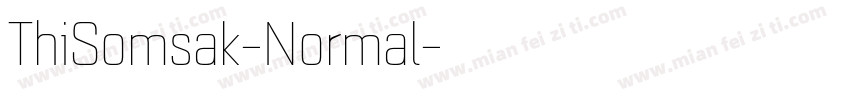 ThiSomsak-Normal字体转换