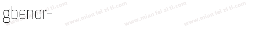 gbenor字体转换