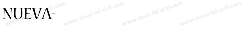 NUEVA字体转换