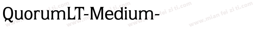 QuorumLT-Medium字体转换