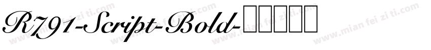 R791-Script-Bold字体转换