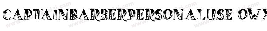 CaptainBarberPersonalUse-owxxq字体转换