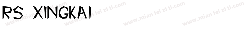 RS-xingkai字体转换