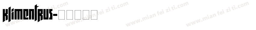 KlimentRus字体转换
