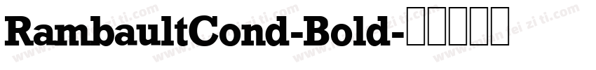 RambaultCond-Bold字体转换