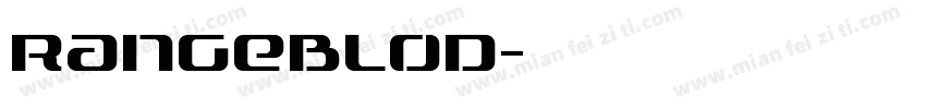 rangeblod字体转换