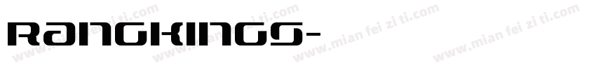 rangkings字体转换