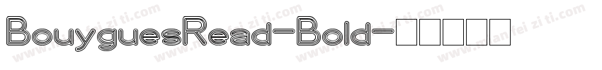 BouyguesRead-Bold字体转换
