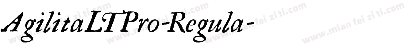 AgilitaLTPro-Regula字体转换