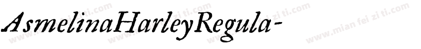 AsmelinaHarleyRegula字体转换