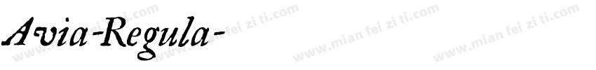 Avia-Regula字体转换