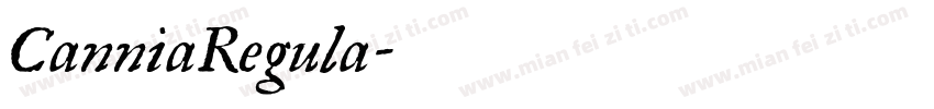 CanniaRegula字体转换